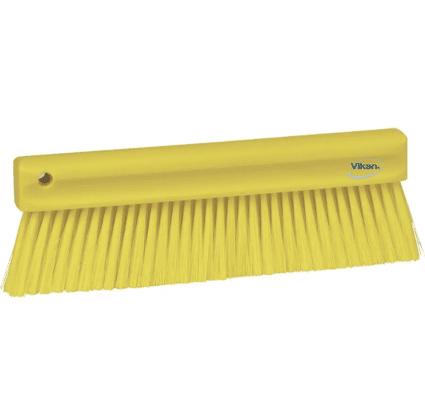 Yellow Vikan brand floor brush.